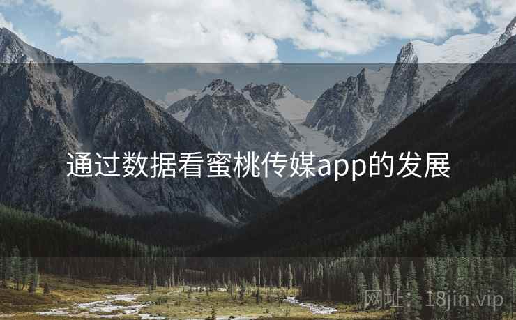 通过数据看蜜桃传媒app的发展
