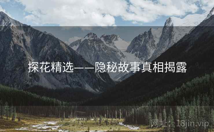 探花精选——隐秘故事真相揭露